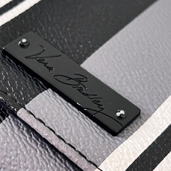 Vera Bradley |Black and White Striped Wallet |Slim |Trifold - Picture 4 of 5